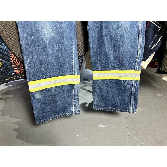 Vintage Dickies Workwear Flame Resistant Stripe Jeans 38x30 - Picture 8 of 9